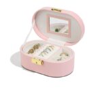pink leather jewelry box